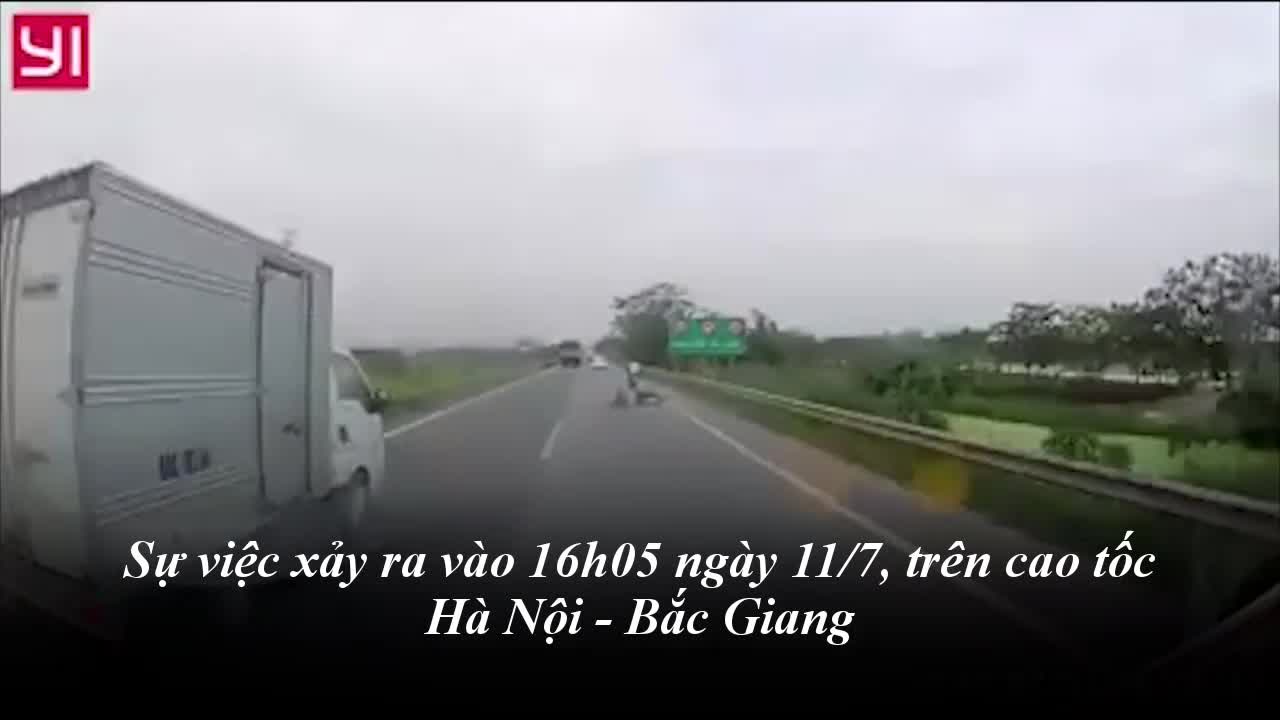 Cướp giật túi xách trên cao tốc Hà Nội - Bắc Giang khiến người phụ nữ suýt mất mạng