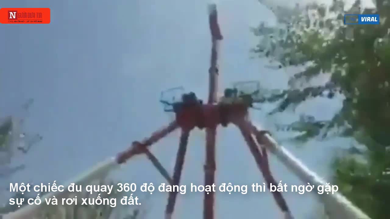 Đu quay 360 độ bất ngờ rơi khiến thiếu nữ thiệt mạng tại chỗ