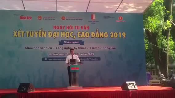 Thứ trưởng bộ Giáo dục và Đào tạo Lê Hải An phát biểu về tư vấn xét tuyển Đại học, Cao đẳng 2019