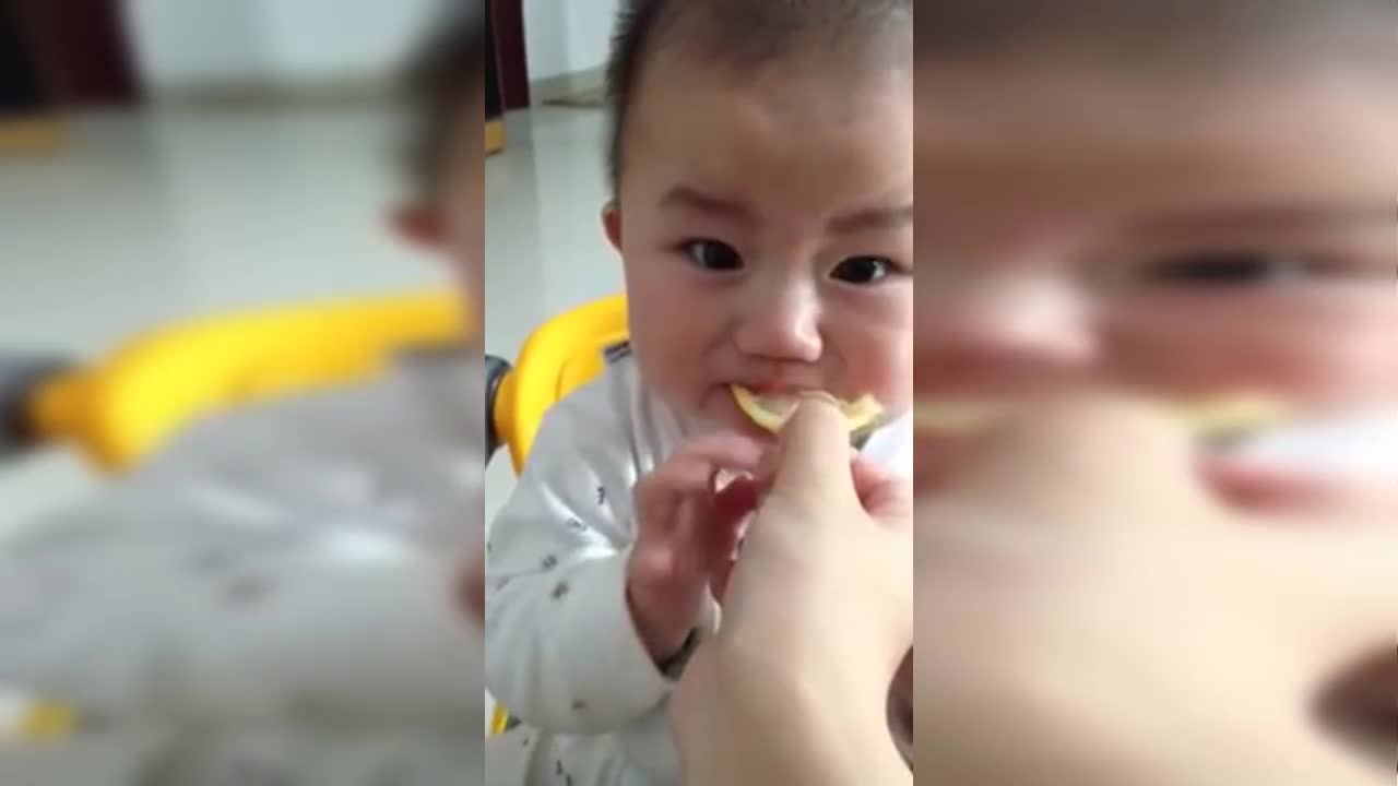 Clip 'Ngộ nghĩnh trẻ thơ': Biểu cảm của em bé lần đầu ăn chanh khiến triệu người mê tít