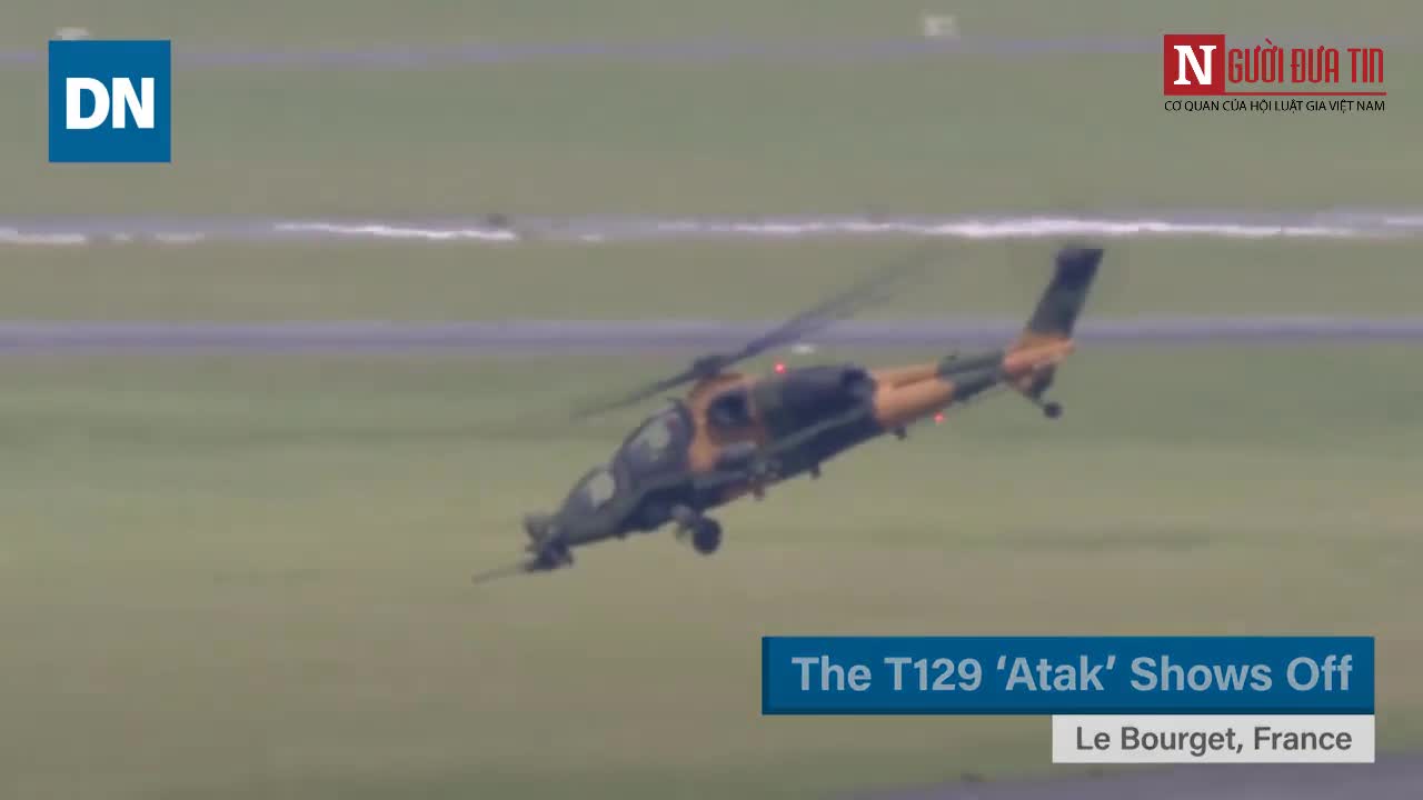 Trực thăng tấn công Thổ Nhĩ Kỳ khoe sức mạnh tại Paris Airshow