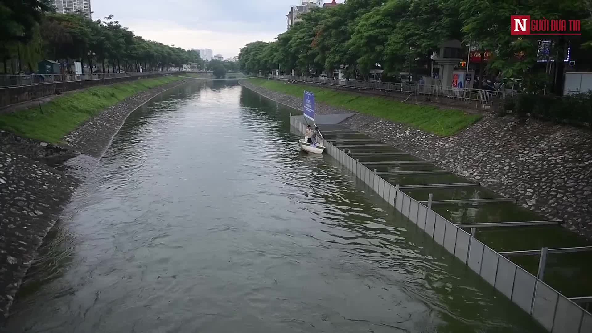 Mưa lớn kéo dài nhấn chìm báu vật Nhật Bản tại sông Tô Lịch