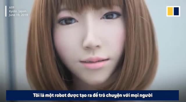 Robot xinh đẹp như hot girl, biết trò chuyện tâm sự như người thật