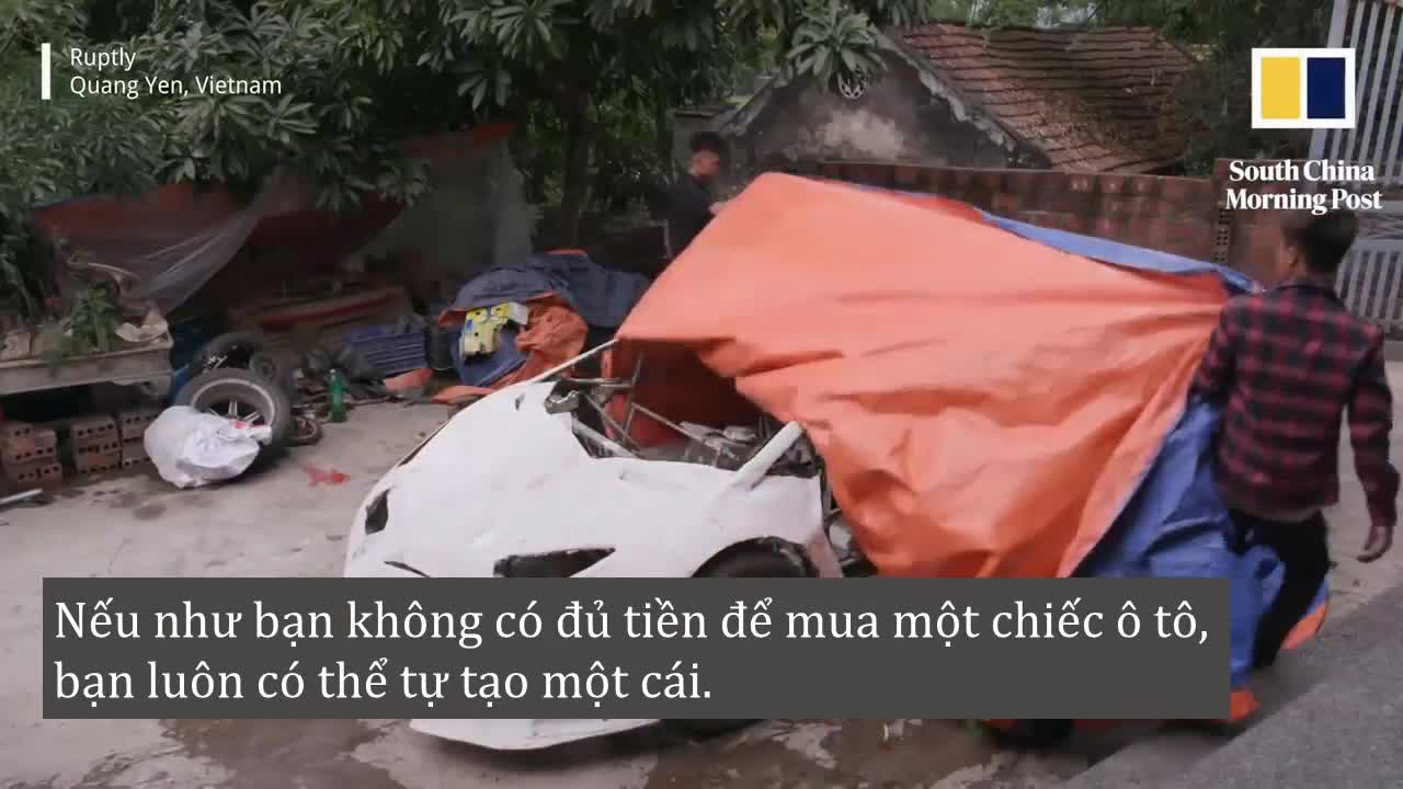 Siêu xe bằng bìa giấy của thanh niên Việt Nam lên báo nước ngoài