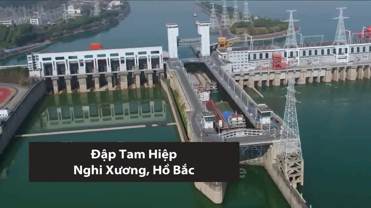 Thang máy nâng tàu lớn nhất thế giới ở đập Tam Hiệp 