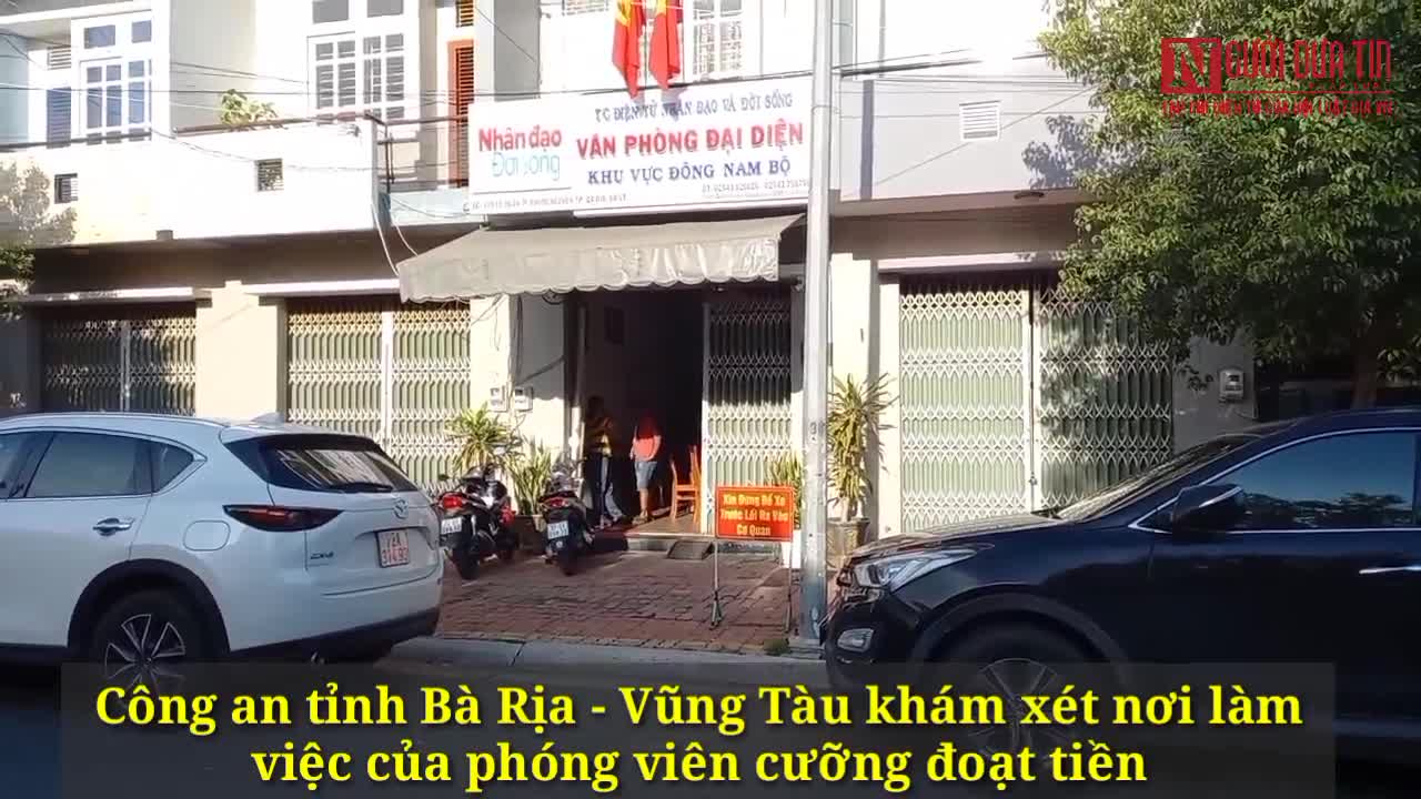 Video bắt phóng viên cưỡng đoạt tiền doanh nghiệp ở Vũng Tàu